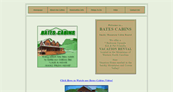 Desktop Screenshot of batescabins.com